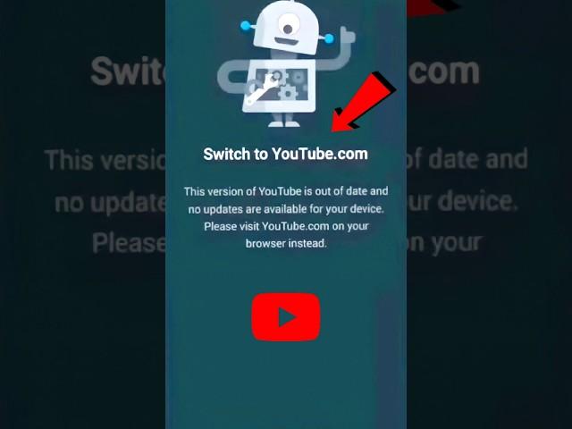 Switch to YouTube.com Problem Solve |YouTube Open Nahi Ho Raha Hai #shorts #switchtoyoutube #youtube