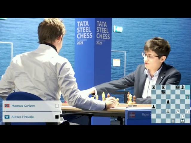 لحظات آخر بازی کارلسن فیروزجا-ویک آن زی 2021 | Last moments of Carlsen - Firouzja 2021 wijk ann zee
