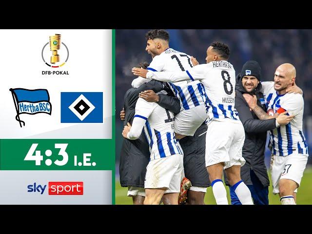 Jindaoui-Debüt beim Elfer-Drama! | Hertha BSC - Hamburger SV | Highlights - Achtelfinale | DFB Pokal