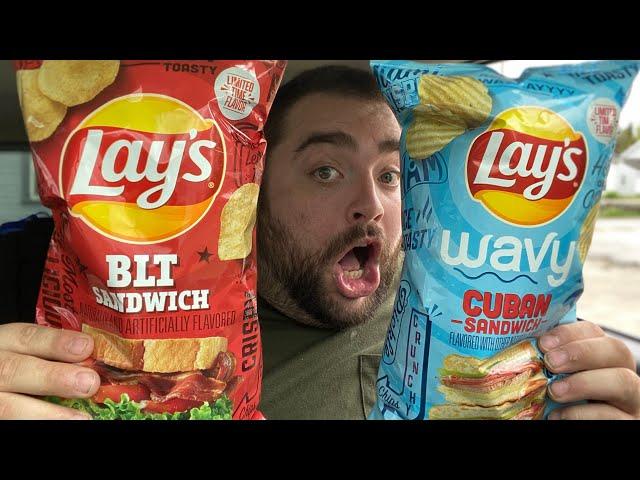 NEW LAY’S CHIPS! Lay’s BLT & Cuban Sandwich Chip Review! Team BLT or Team Cuban!