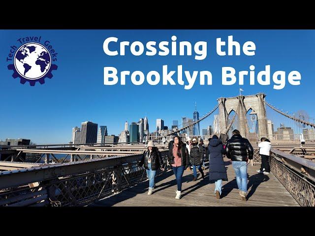 Crossing the Brooklyn Bridge [DJI OSMO Pocket 3] #BrooklynBridge #Brooklyn #NYC #Travel