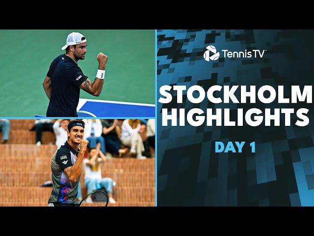 Berrrettini Takes On Darderi; Sonego, Griekspoor & More Feature | Stockholm 2024 Day 1 Highlights