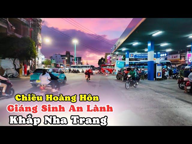 Chiều Hoàng Hôn Màu Tím Quá Đẹp Khắp Nẻo Đường Nha Trang. Các Chị USA Lan Tỏa Đêm Giáng Sinh An Lành