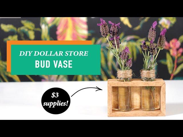 Dollar Store Rustic Bud Vase | Easy DIY Decor