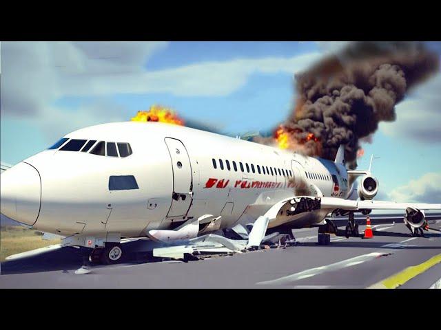 Emergency Landing On The Road - Survival Scenarios Chances | Airplane Crash | Besiege