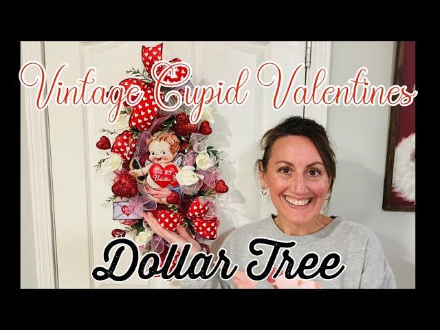 Vintage Cupid Valentine Swag ️ DOLLAR TREE DIY | Full Wreath Tutorial ️ Romantic Valentine