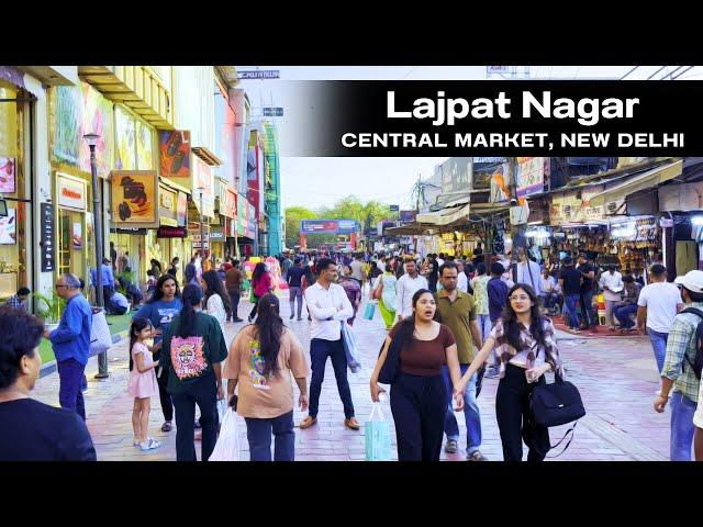 Walking in India - Lajpat Nagar Central Market Delhi | Lajpat Nagar Market 