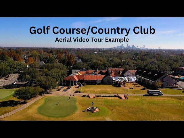 Country Club Aerial Video Tour Example