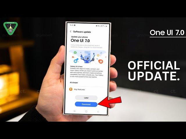 Samsung One UI 7.0 Android 15 - OFFICIAL UPDATE!