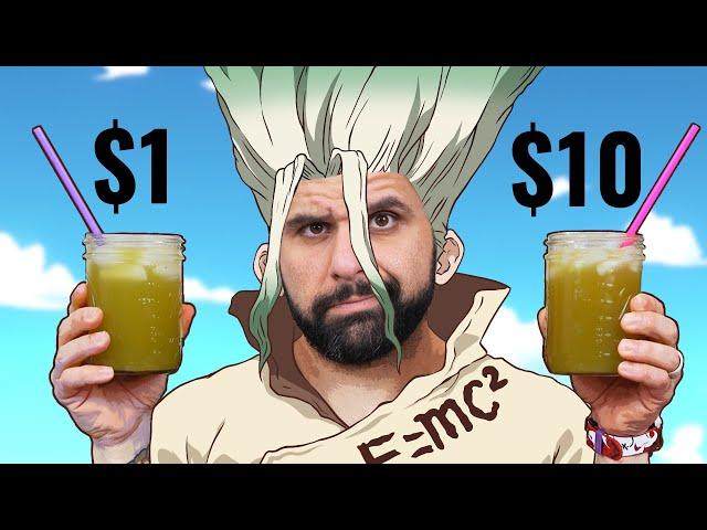 $1 vs $10 Senku Cola from Dr. Stone