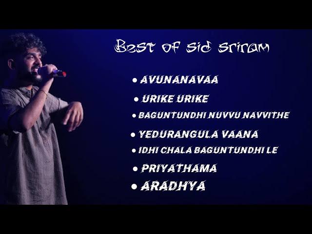 best of sid sriram #newsongs