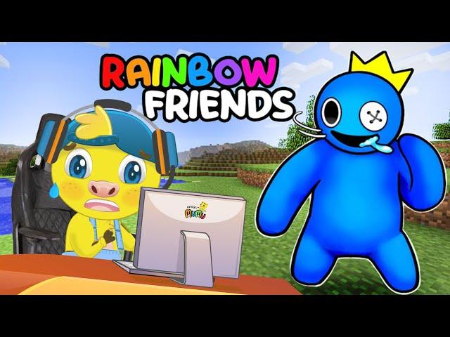 JUGANDO RAINBOWN FRIENDS ROBLOX | ESCONDIENDO DEL MONSTRUO AZUL