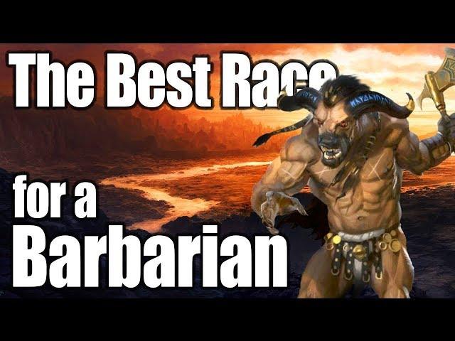 D&D Barbarian 5e- Best Race in 5th Edition Dungeons and Dragons