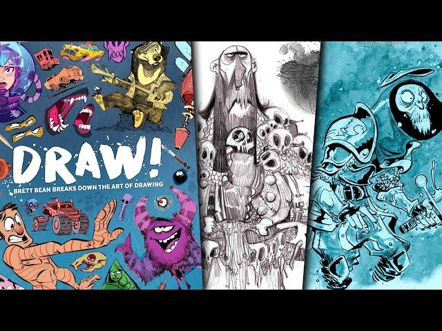 Draw!️ Brett Bean breaks down the art of drawing: 3DTotal art book preview Cartoons & fundamentals