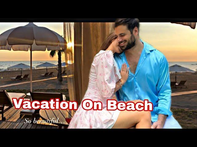 Stjepan Hauser And Maria Vessa At Beach On Turkish Vacation 2024