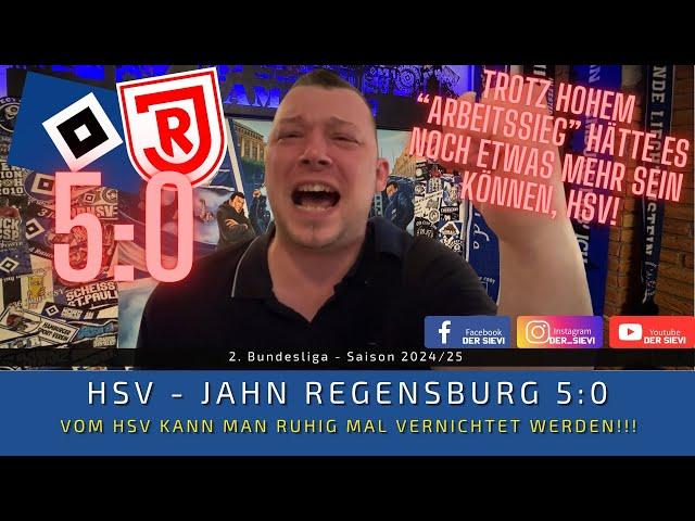 HSV - Jahn Regensburg 5:0 | Vom HSV kann man ruhig mal VERNICHTET werden!