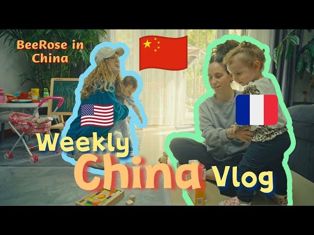 French Friends, Western Shops, and Spicy Noodles in Beijing | International Family with Mixed Son