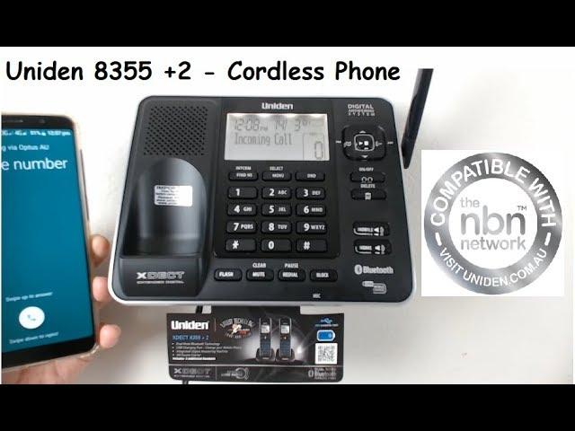 Uniden 8355+2 - XDECT Digital Cordless Phone with Bluetooth - NBN ready TTS Technology