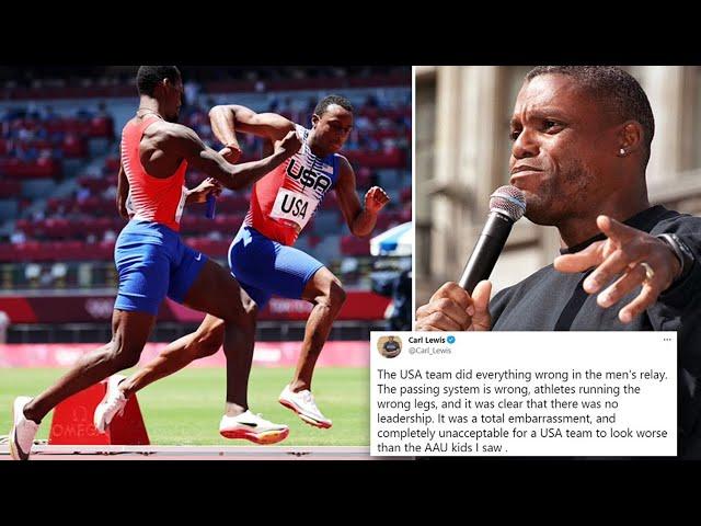 Carl Lewis says it's 'time to blow up the system' after another disaster for U.S. men's 4x100 relay