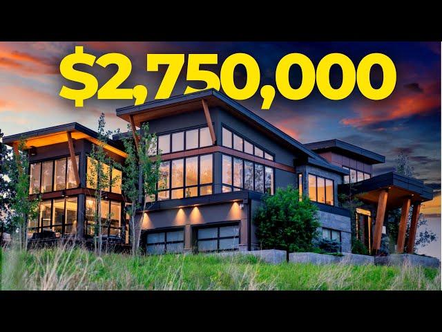 Inside a $2,700,000 Modern Mountain Inspired Acreage in Silverhorn - Bearspaw, Calgary Mansion Tour!