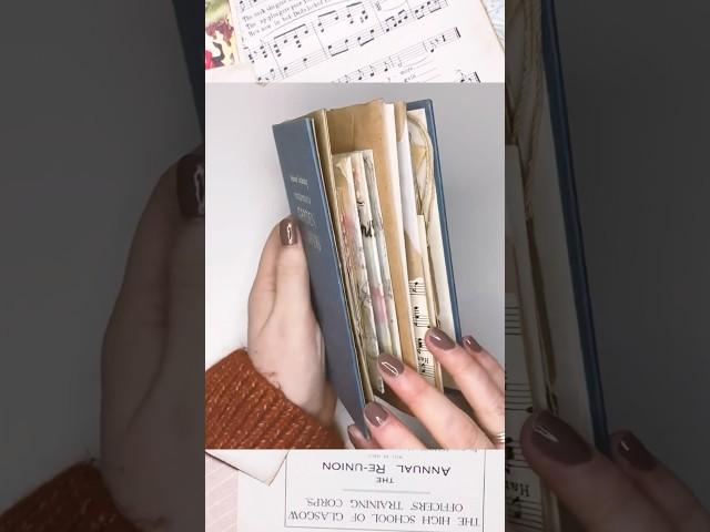 Make a junk journal with an old book!  (no sewing!)