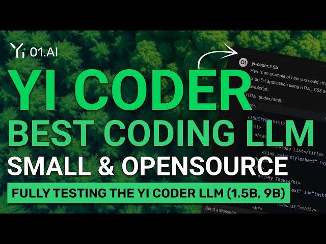 Yi-Coder : The BEST SMALL & Opensource CODING LLM is here! (Beats DeepSeek, Qwen & Others)