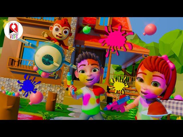 Rangon ki Holi hai | Kids Holi song | Hindi Nursery Rhymes | MAP MUSIC Kids