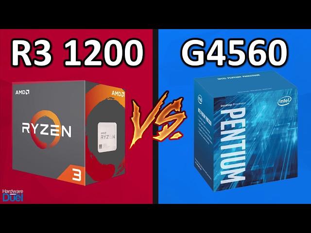 Ryzen 3 1200 vs Pentium G4560 - Full Performance Comparison