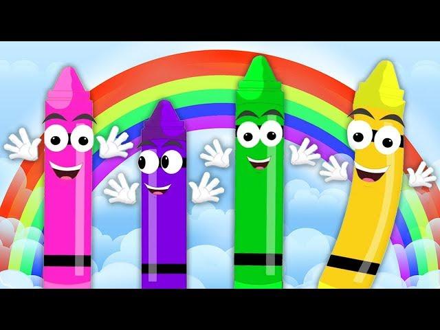 цветные карандаши | цветная песня в россии | Crayons Color Song | Preschool Songs And Rhymes