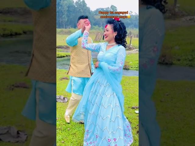 happy first Engagement maya️ #viral #challange #vlog #comedy #sunitaraishrestha