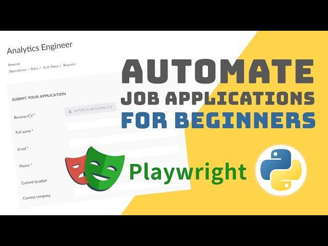 Automate Job Applications To Get 10X More Interviews With Python! ‍