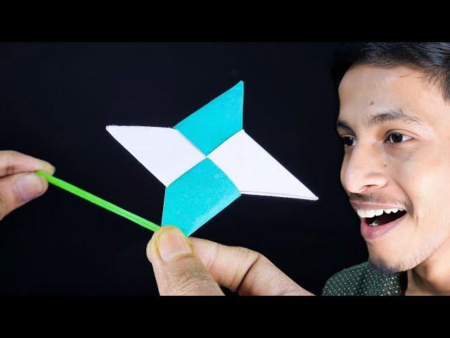 How To Make Shuriken Ninja Star - Without Glue