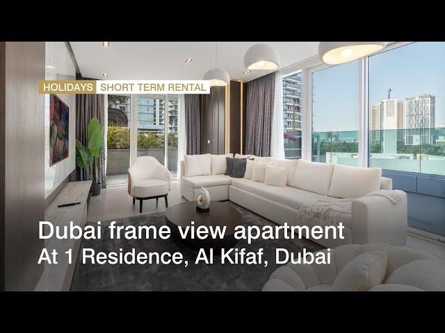 Dubai frame view apartment at 1 Residence, Al Kifaf, Dubai | haus & haus Holiday Homes