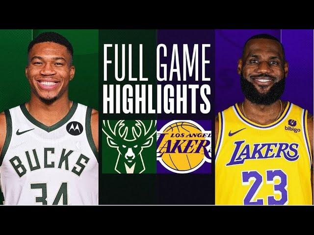 Milwaukee Bucks vs Los Angeles Lakers Full Game Highlights - Oct 10 | NBA Pre-Season Highlights 2024