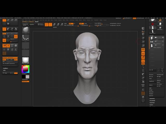 ZBrush: 1. Работа с симметрией.