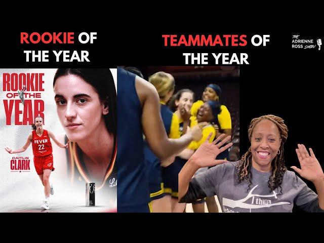 Official Rookie of the Year Caitlin Clark Celebrated by Unofficial Teammates of the Year