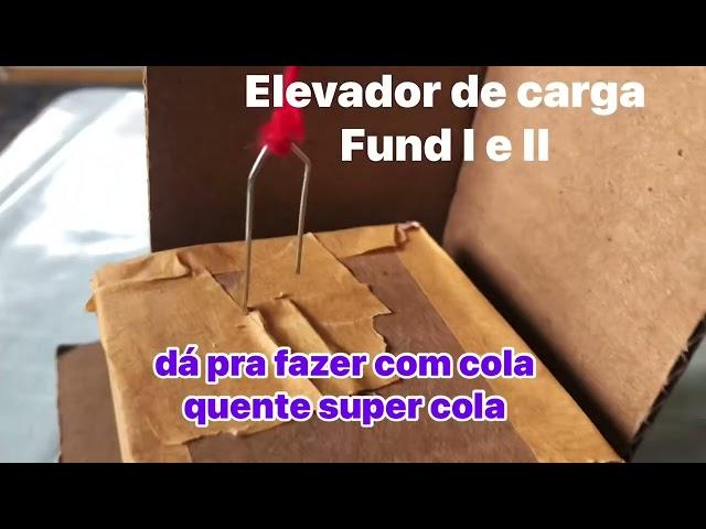 Como Fazer um elevador de carga de papelão Fund. I e II