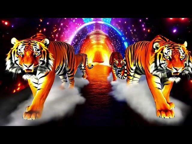 Tiger Shaped Tunnel | VJ Loop Visual Art Resolume VFX 86