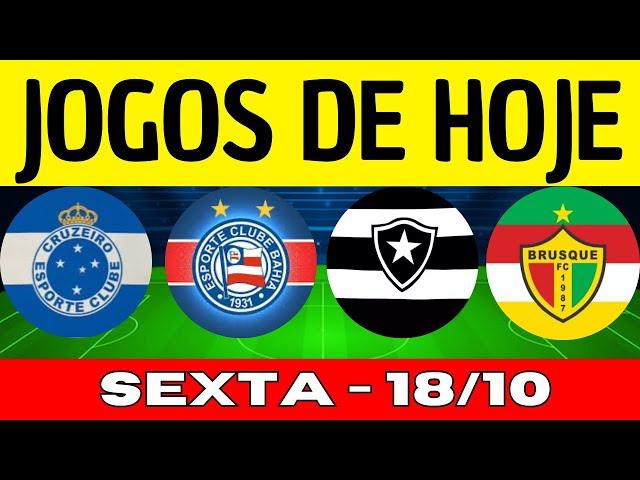 JOGOS DE HOJE | DESTA SEXTA-FEIRA 18/10/2024 | RODADA DO BRASILEIRÃO 2024 | JOGO DE HOJE