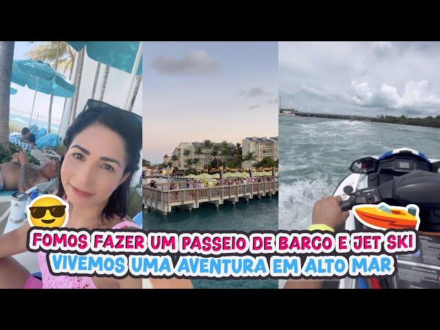 FOMOS FAZER UM PASSEIO DE BARCO E JET-SKI+VIVEMOS UMA AVENTURA EM ALTO MAR!