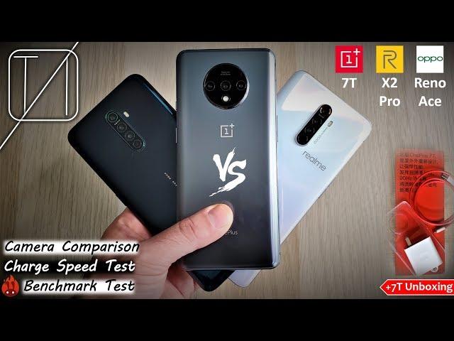 Realme X2 Pro vs OnePlus 7T vs Oppo Reno Ace - Ultimate Showdown!