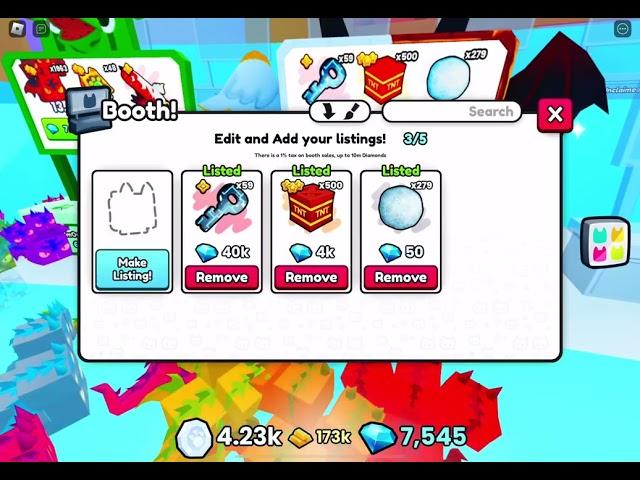 How to equip booths in pet simulator 99 trading plaza