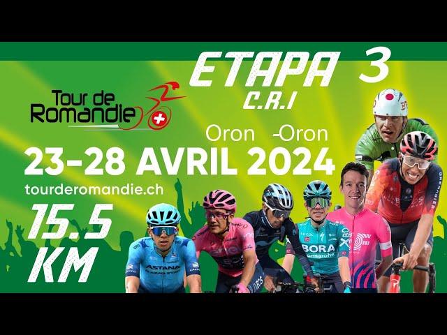  EN VIVO TOUR DE ROMANDIE 2024 - ETAPA 3 - C.R.I - 15 KM