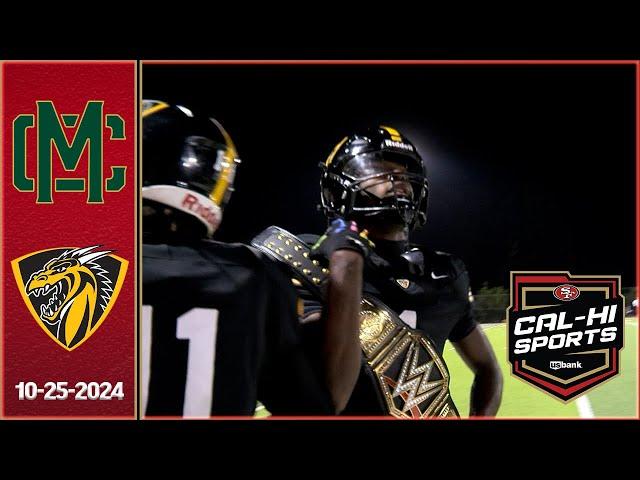 !!HIGHLIGHTS!! Moreau Catholic at Bishop O'Dowd Football 10.25.24 | Crumbl Cookies Game of the Week