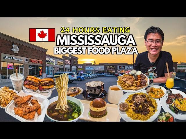 24 Hours Eating ONLY at BIGGEST Food Plaza in Mississauga! Ridgeway Plaza in Greater Toronto!