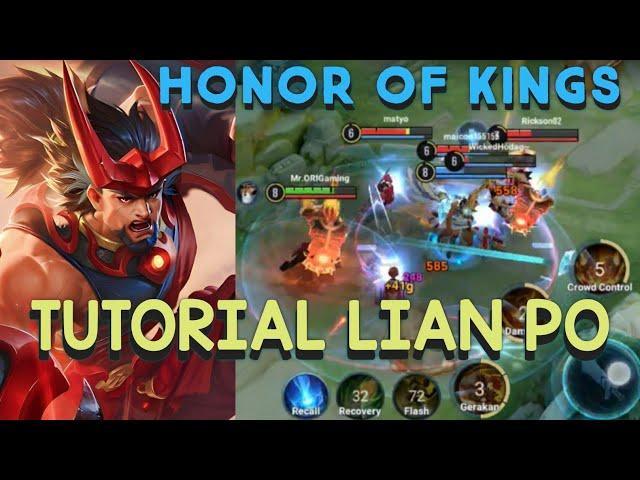 LIAN PO HONOR OF KINGS TUTORIAL AUTO MVP