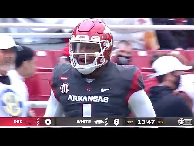 Arkansas Football Team Red vs. Team White Highlights