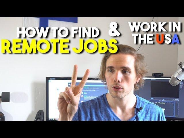 How to find REMOTE JOBS AND WORK IN THE USA (H1B VISA SPONSORS)