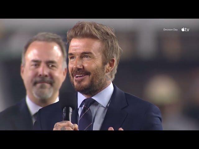 David Beckham celebrates Inter Miami's HISTORIC first MLS Supporters' Shield!