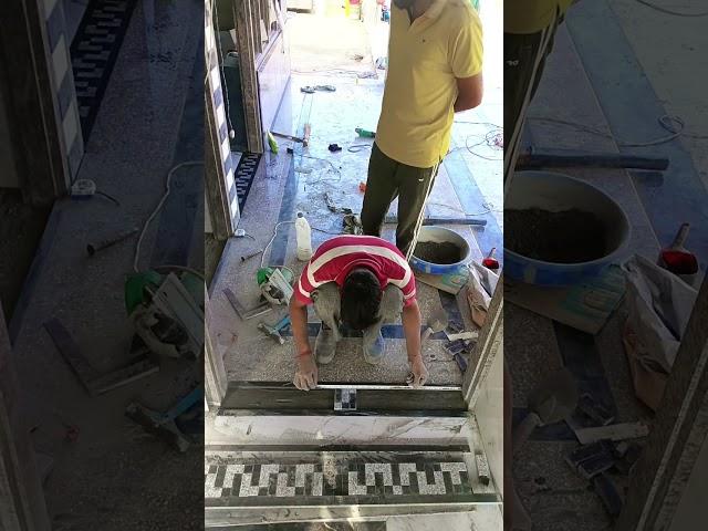 ʜᴏᴡ ᴛᴏ ɪɴꜱᴛᴀʟʟ ᴅᴏᴏʀᴍᴀᴛ ᴅᴇꜱign#construction #marblefloor #marblefloordesign #